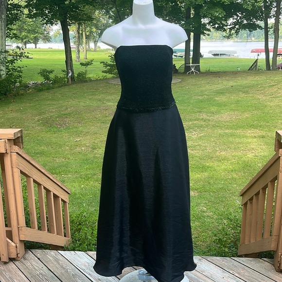 Scott McClintock vintage classy strapless gown 8 - Picture 1 of 12